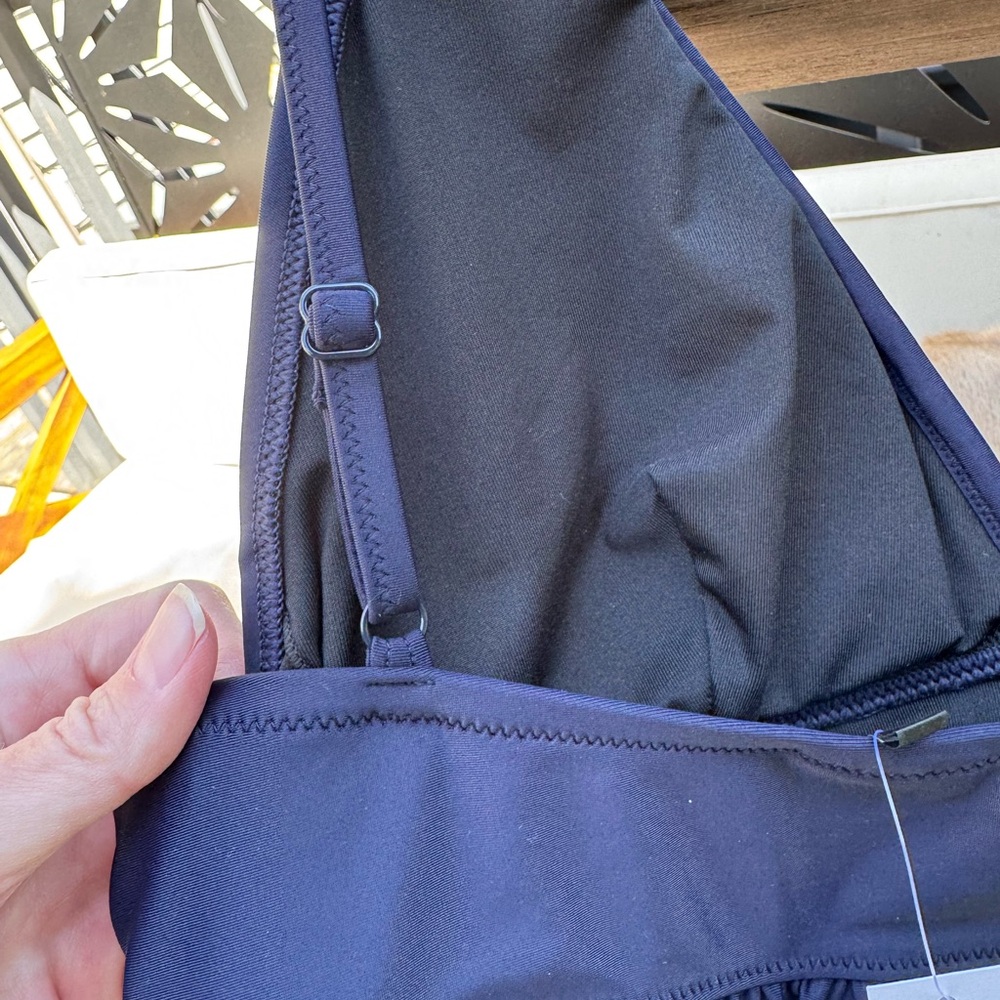 J.Crew NWT Navy one piece Swimsuit ruffles - Picture 6 of 13